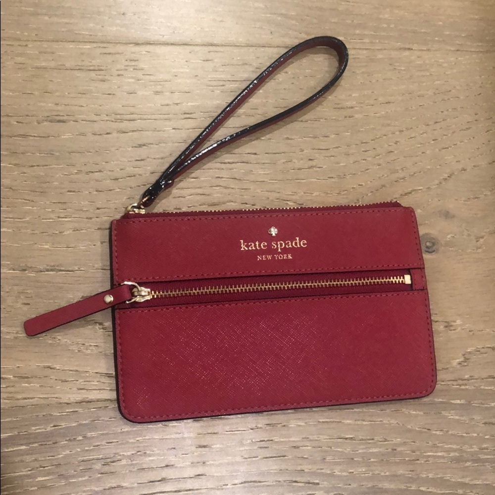 Kate Spade Red Wristlet/ Clutch/ Wallet